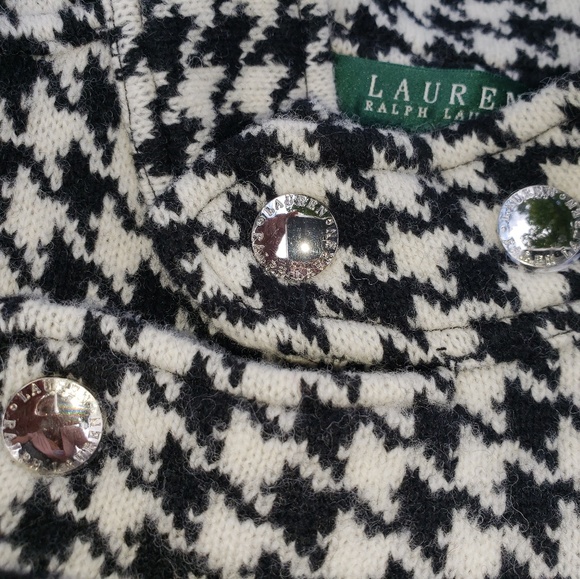 NWT! Ralph Lauren Wool Houndstooth Motorcycle Jkt - Picture 7 of 7